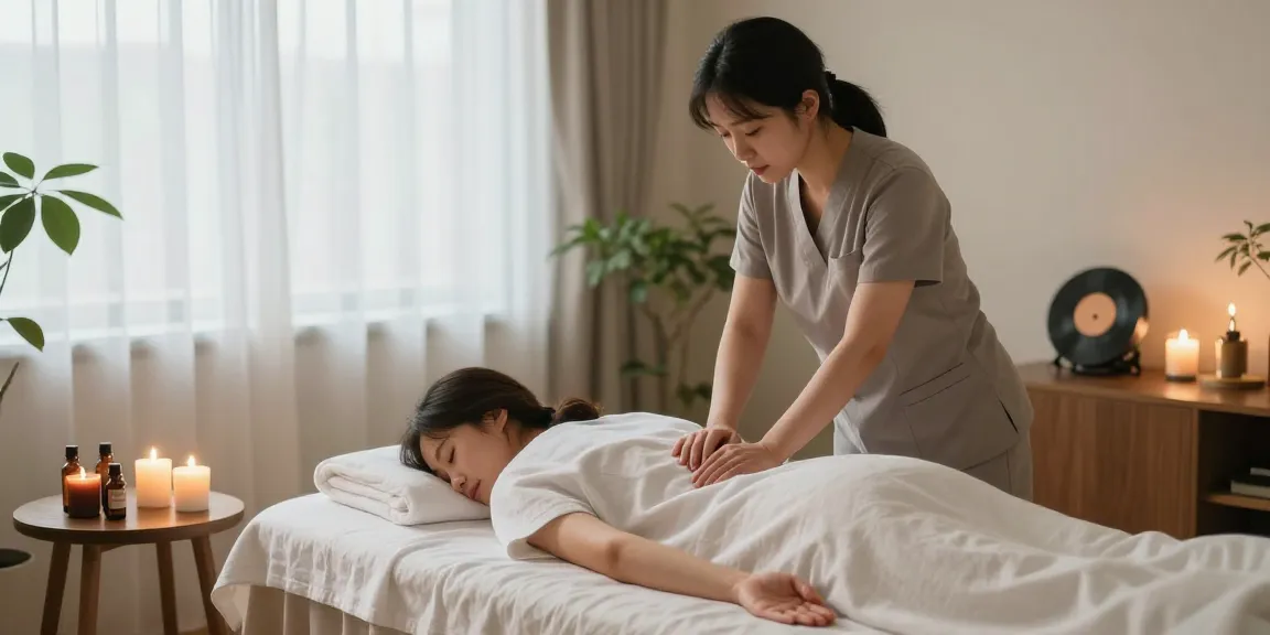 양천구출장마사지 service in a peaceful home setting with professional therapist