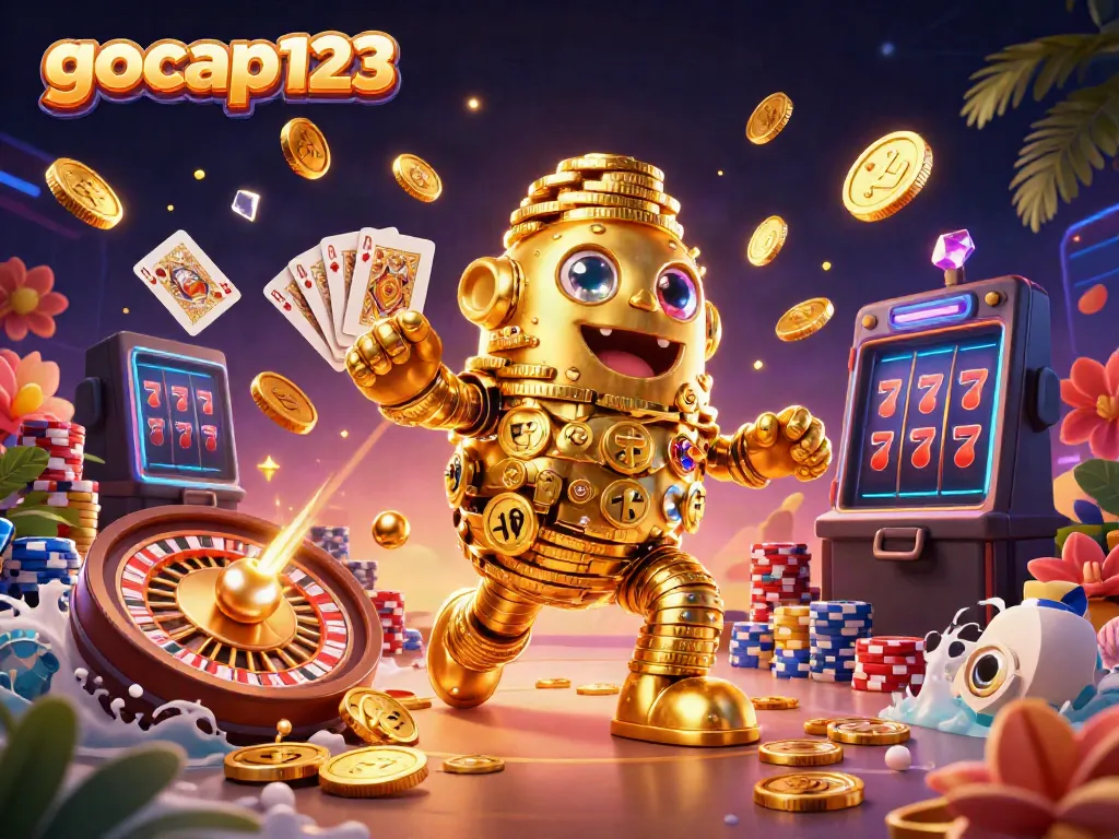 Gocap123 menghadirkan keseruan permainan slot dengan berbagai simbol dan koin emas melimpah.