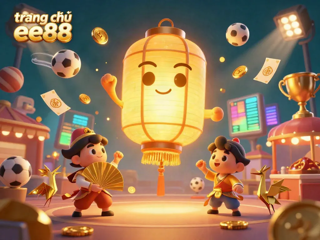 Experience the excitement of trang chủ ee88 as the golden lantern spirit illuminates a vibrant market casino atmosphere with dynamic gaming elements.