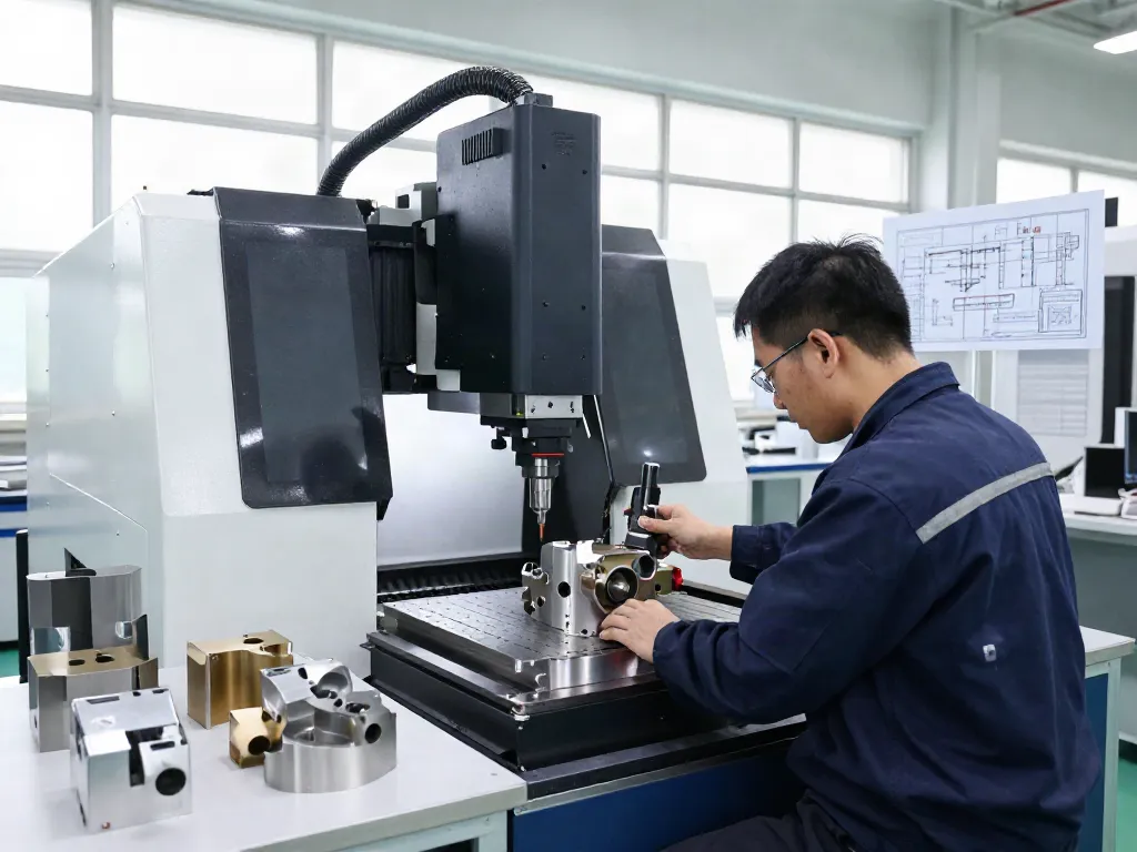 Leading aerospace CNC parts manufacturers creating precision parts in a modern workshop.