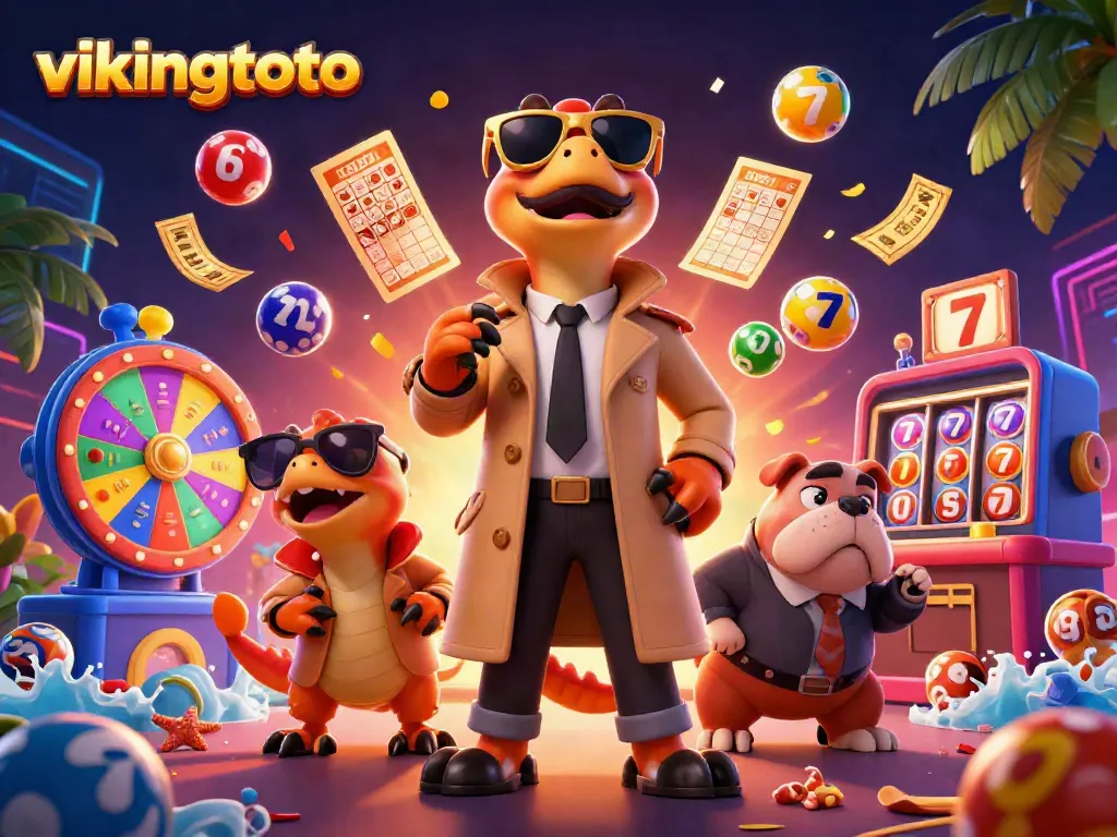 Experience vikingtoto dynamics with raptors in a trench coat entering a VIP casino lounge.
