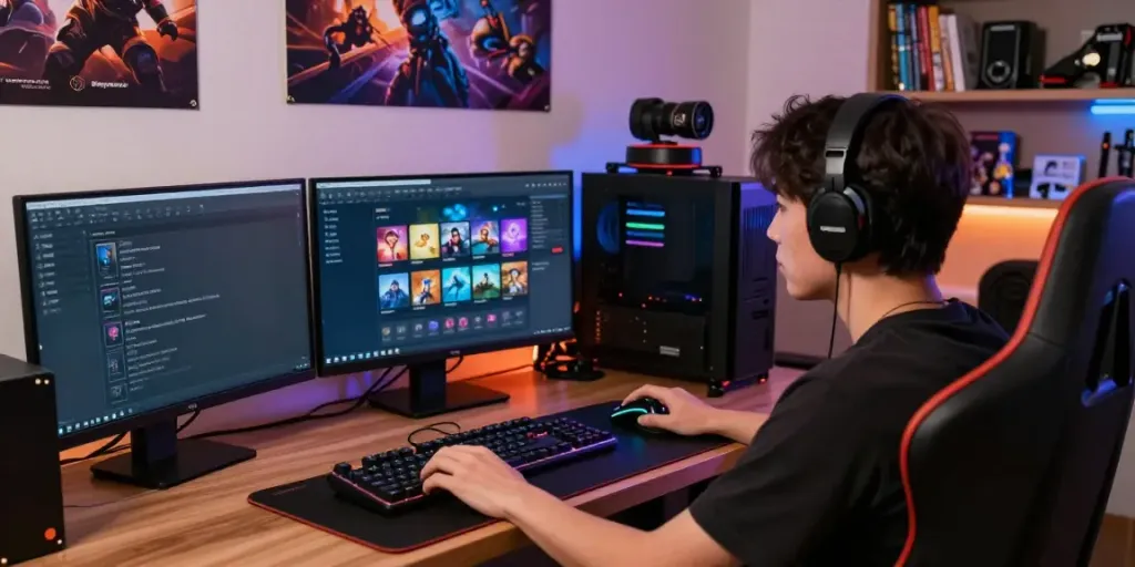 Engaging Singatoto gaming experience showcasing a player immersed in online gaming.