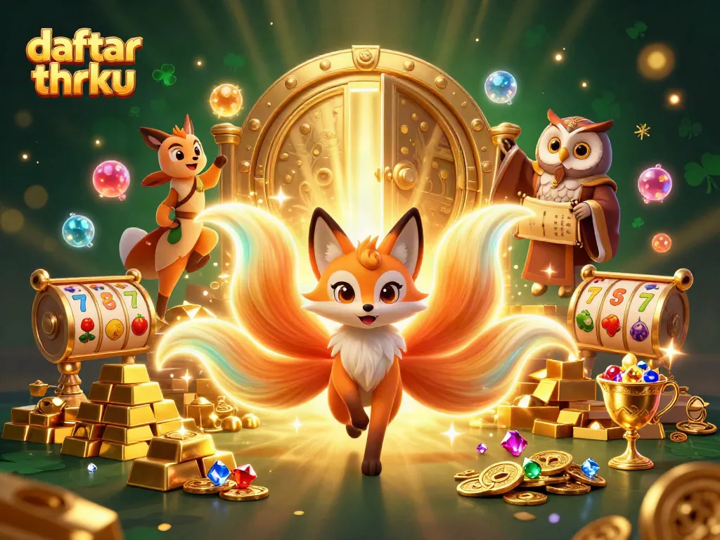 Experience winning strategies at daftar thrku with vibrant 3D casino elements and lucky symbols.