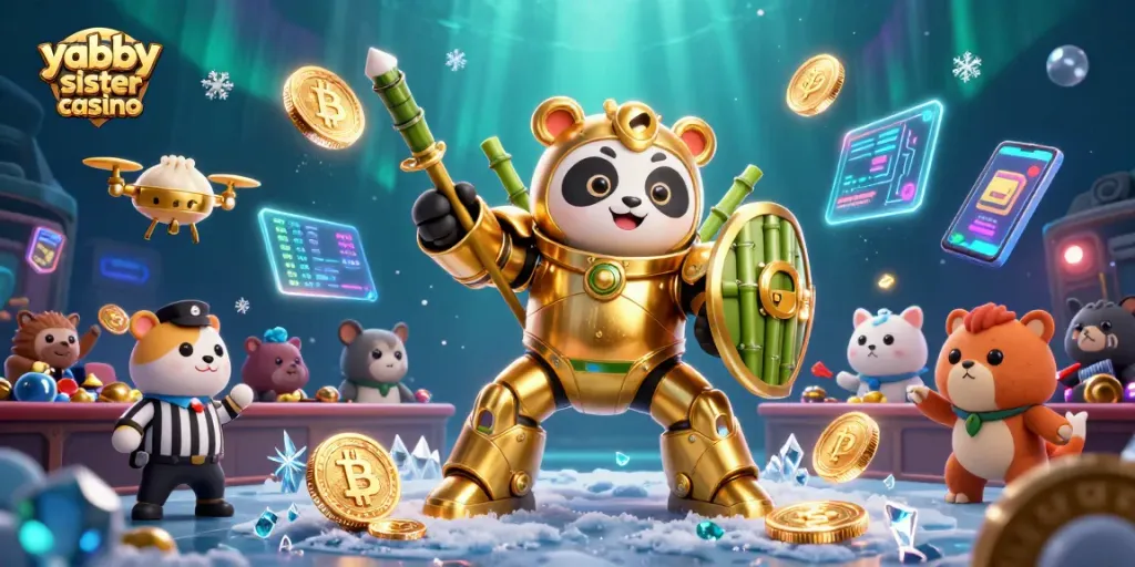 Engage with the vibrant world of yabby sister casino in a dynamic illustration showcasing unique gaming elements.