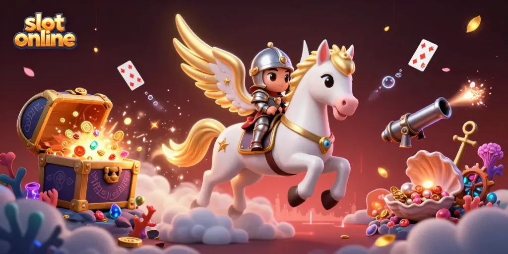 Mainkan slot online dengan keseruan yang glamor, menyaksikan kuda berwarna putih dan protagonis berkepala kuno yang menarik.