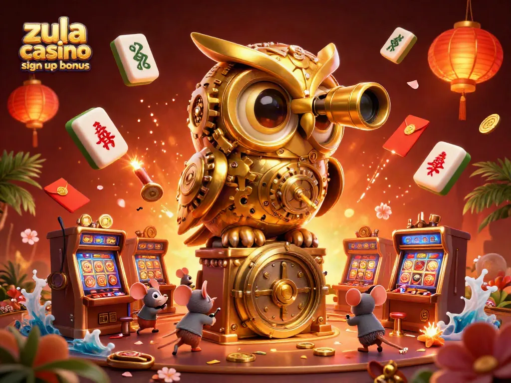 Experience the thrill of the Zula Casino sign up bonus with vibrant characters and exciting game elements.