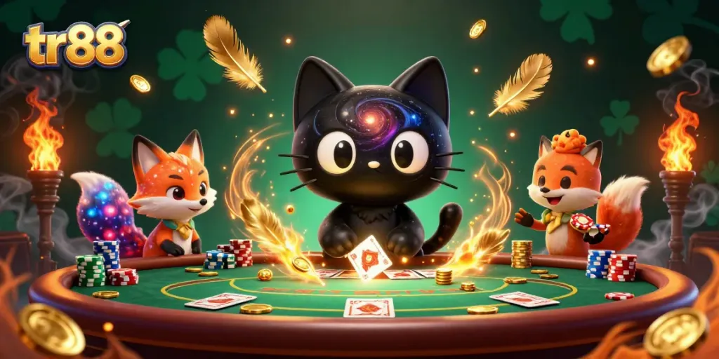 Experience the exhilarating tr88 casino action with vibrant characters and dynamic poker gameplay.