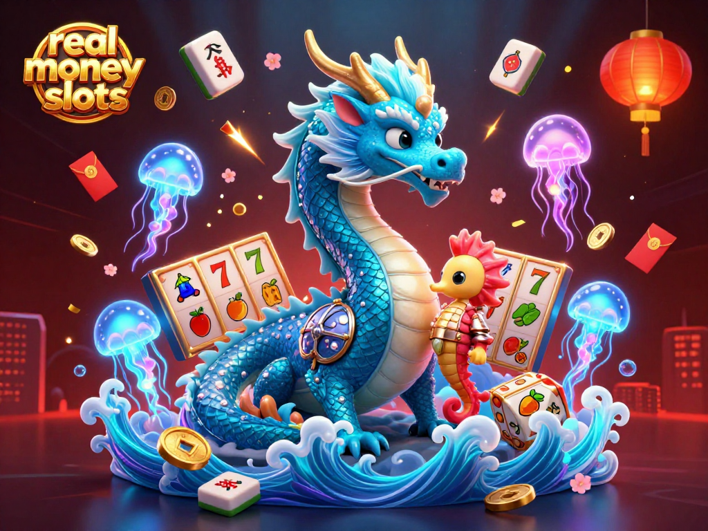 Engage with real money online slots in a vibrant underwater casino world featuring dynamic characters.