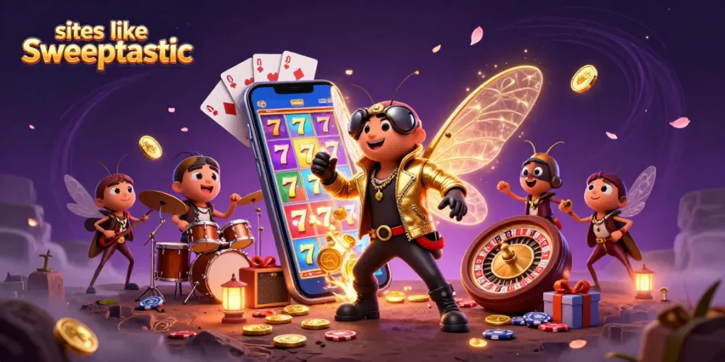 Experience thrilling action at sites like sweeptastic with colorful slot games and exciting characters.