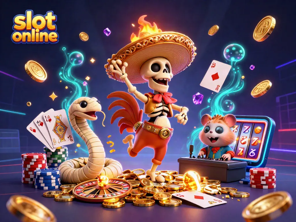 Spin the reels and win big with slot online in this vibrant casino scene.